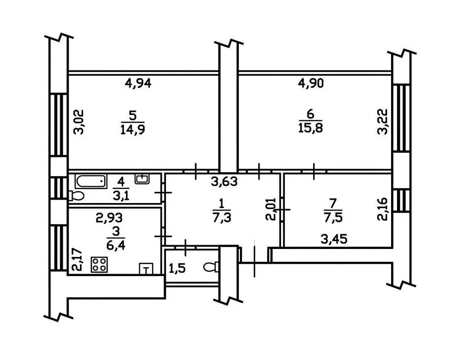 Apartment. Kharkiv, Grigory Skovorody St. (Pushkinska)