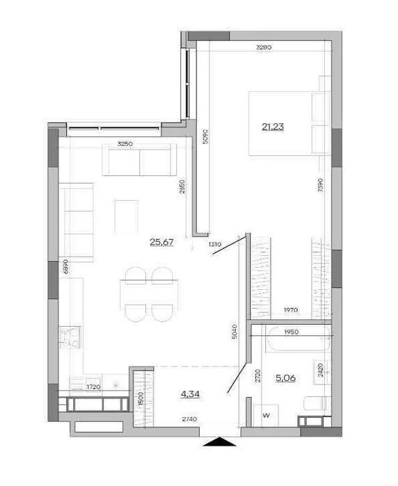 Discounts when calling Sale From the Developer 1-room apartment 56m²