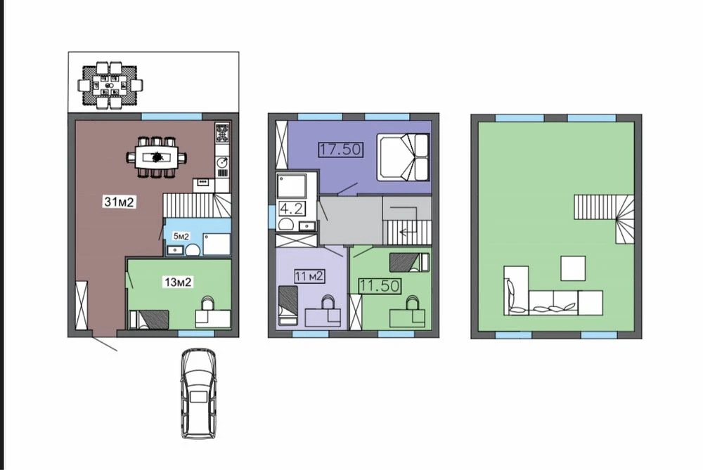 House 110 m2 15 minutes from the center