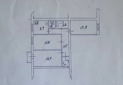 3-room apartment, 72.7 sq.m.