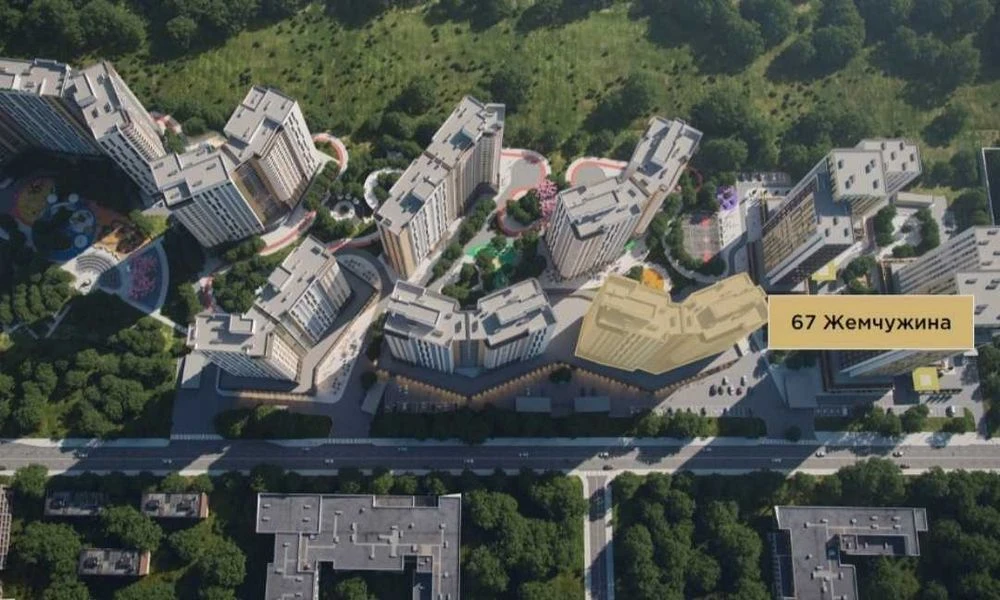 1 к.квартира в ЖК "67 Жемчужина" на Краснова, 383015