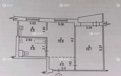 2 rooms, 45 sq. m., Odesa (Odesskaya, Salute, Monyushko St. 16) 133758