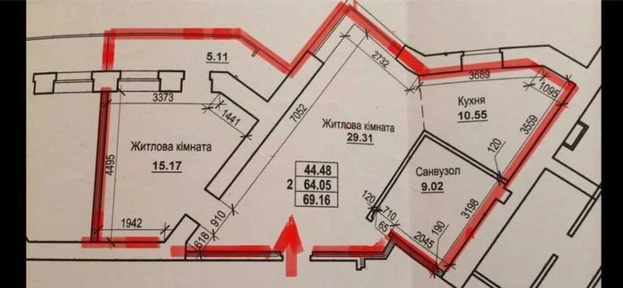 Продаж 2 кім квартири 70 м2 4/9 пов Індив опал Новобуд р-н П