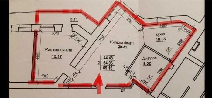 Продаж 2 кім квартири 70 м2 4/9 пов Індив опал Новобуд р-н П