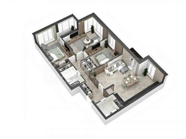 Продаж 4к квартири 120 кв. м на вул. Мокра 8-10 • ID 3466154