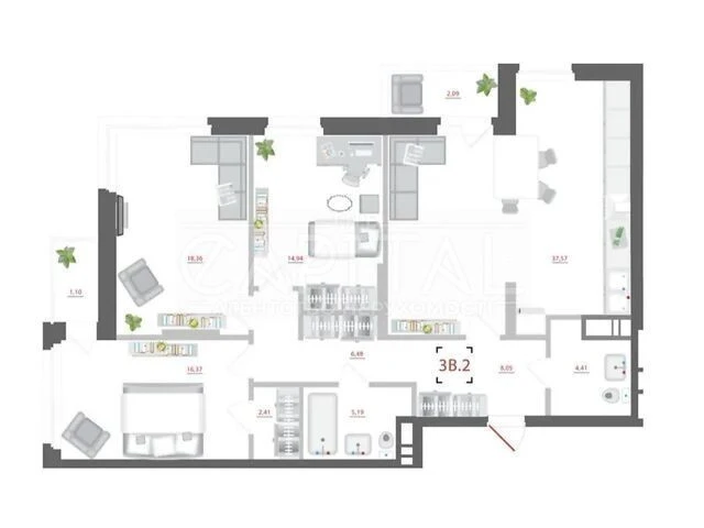 Продаж 4к квартири 120 кв. м на вул. Мокра 8-10 • ID 3466154