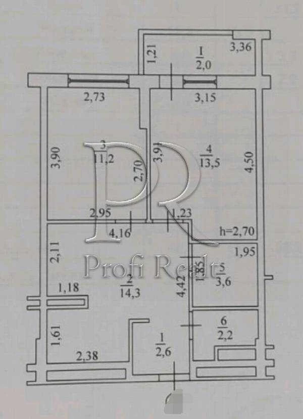 Sale of 2-room apartment 49 m², Polevaya street, 73