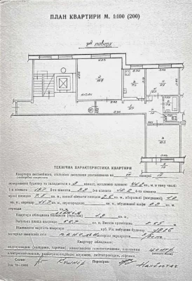 For sale three-room apartment on Sykhivska Street, Lviv