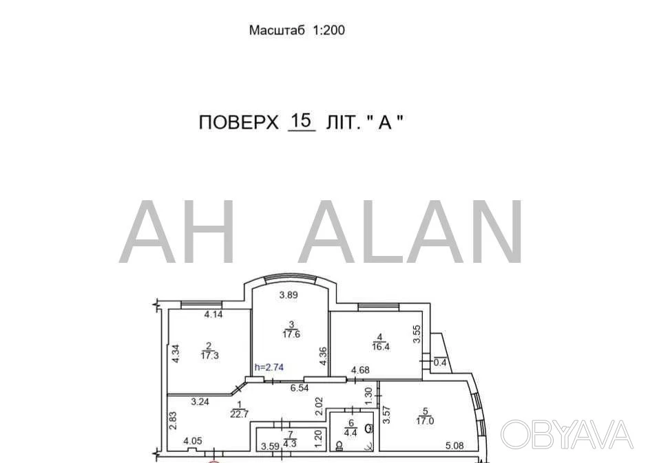 3-room apartment, 101 sq.m.