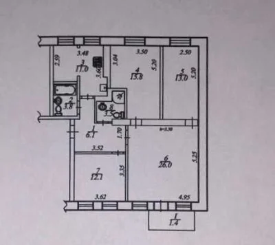 4k with renovation for sale in the Center, a certificate is possible