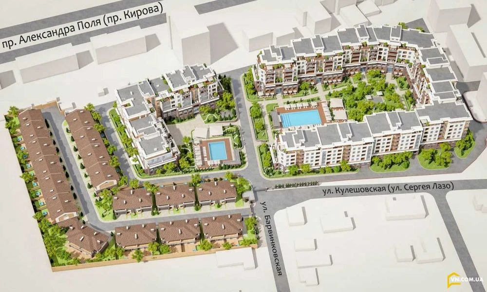 I will sell an apartment with a terrace in the elite Comfort City residential complex of 58.7 m²
