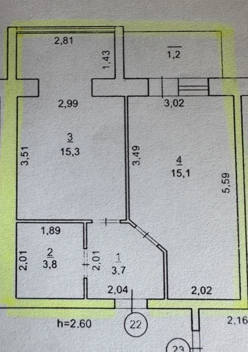 Продам 1кімнатну квартиру в центрі міста
