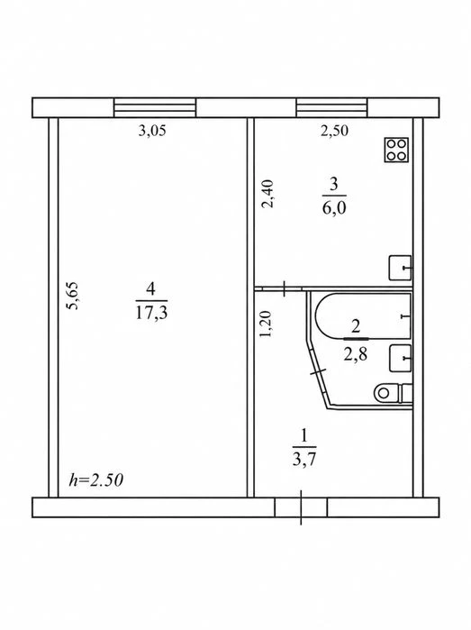1-room apartment for sale, 12th quarter
