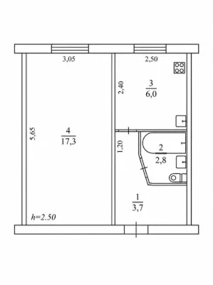 1-room apartment for sale, 12th quarter