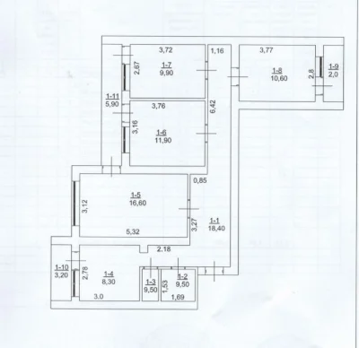 Apartment for sale Obolon, cozy four-room apartment, 90 m., Ob