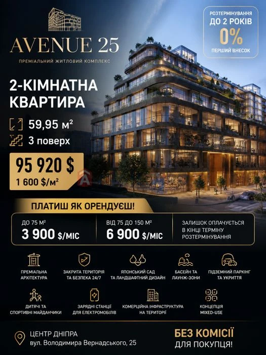 Продам 2к квартиру ЖК Avenue 25 | Центр | Рассрочка 0% | Без