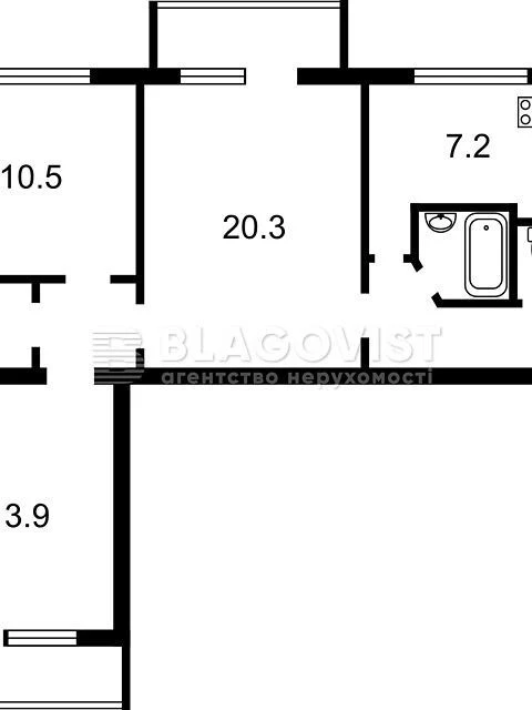 Sale of 3-room apartment 64 sq. m on Entuziastiv St. 5 • ID 34655