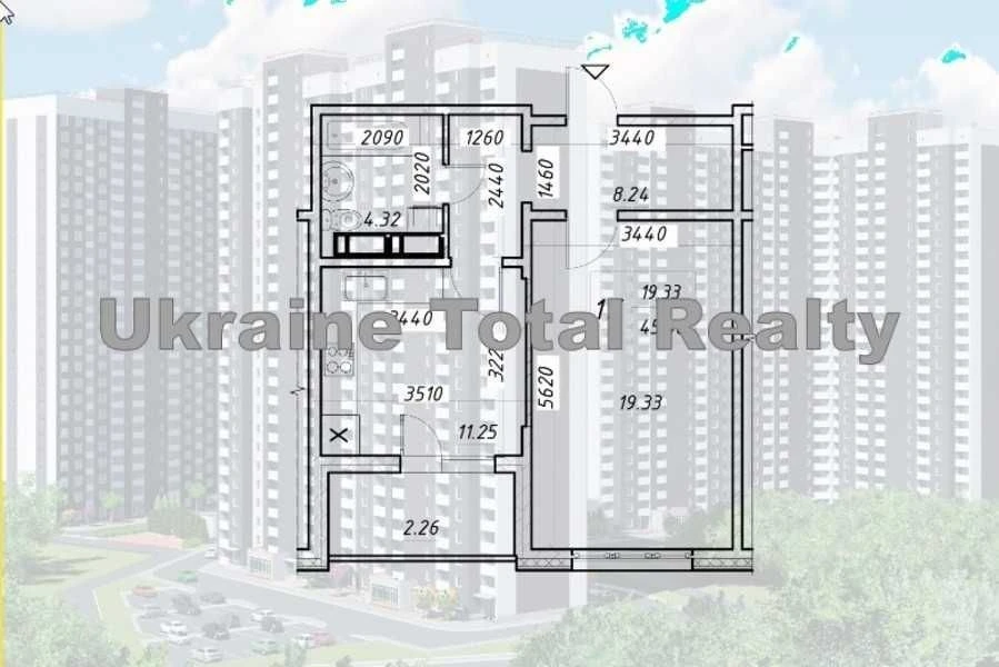 URGENT! Residential complex Navigator 2! 1 apartment apartment! Konop Street