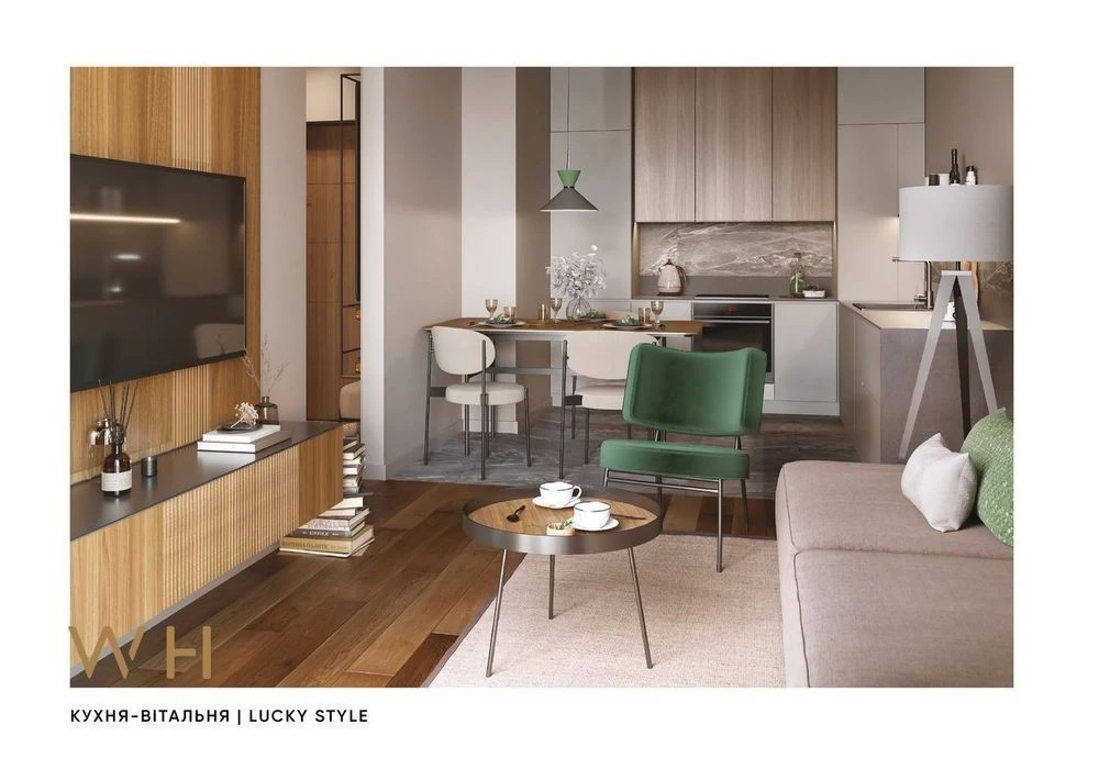 For sale 2-room apartment 61m² Lucky Land residential complex, building №4, Svyatoshinsky district. La