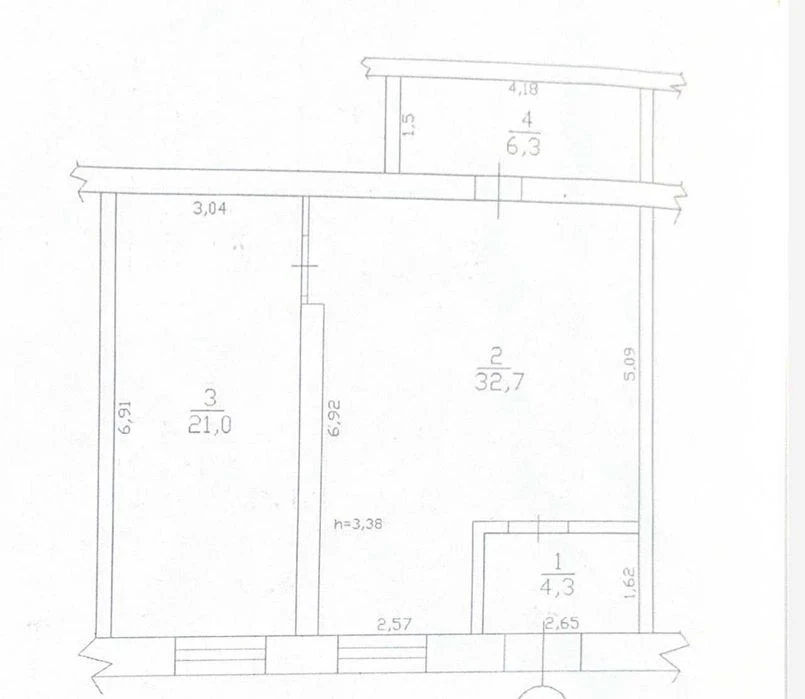 Selling an EXCLUSIVE, eOselya, 2-room apartment 64 sq.m. in the Lazurny residential complex