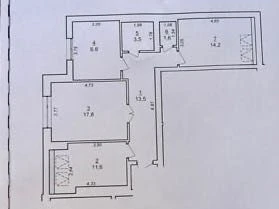 3-room apartment near Shevchenko Park, the house is completed